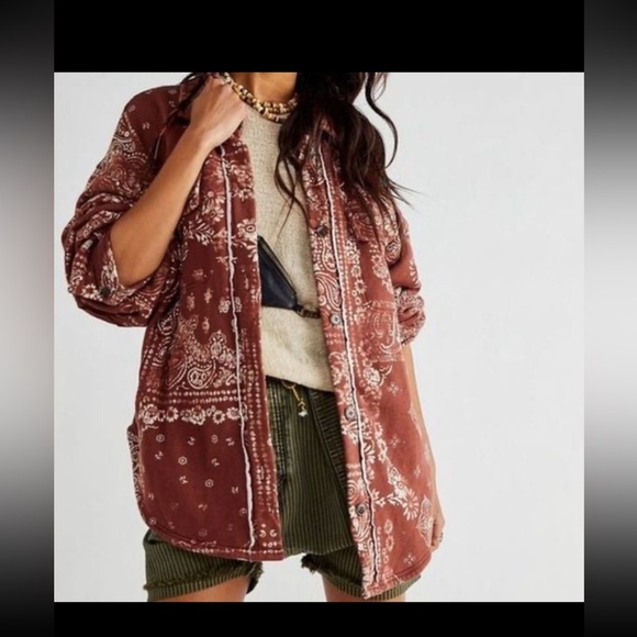 Poshmark Free People Ruby Bandana Jacket Free People Ruby West